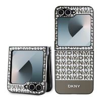 DKNY PU Leather Repeat Pattern Bottom Stripe Zadní Kryt pro Samsung Galaxy Z Flip 6 Brown DKNY PU Leather Repeat Pattern Bottom Stripe Zadní Kryt pro Samsung Galaxy Z Flip 6 Brown