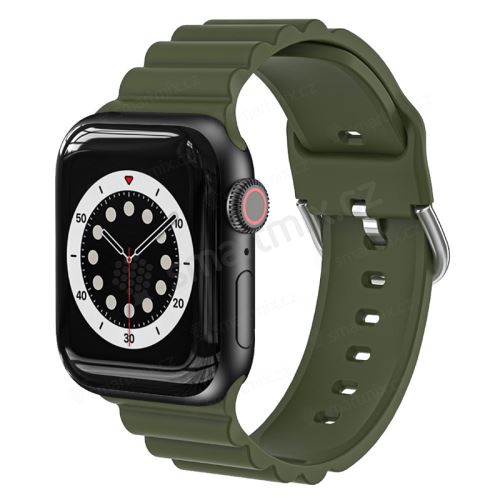 Řemínek pro Apple Watch Ultra 49mm / 45mm / 44mm / 42mm - 3D pruhy - silikonový