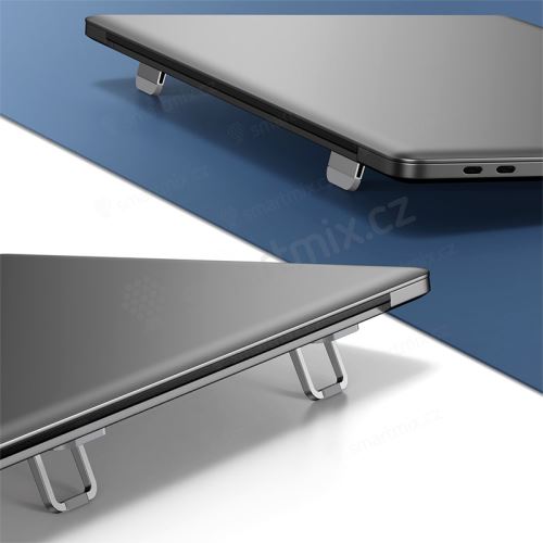 Podložky / nožky BASEUS pro MacBook a další notebooky - kovové - stříbrné