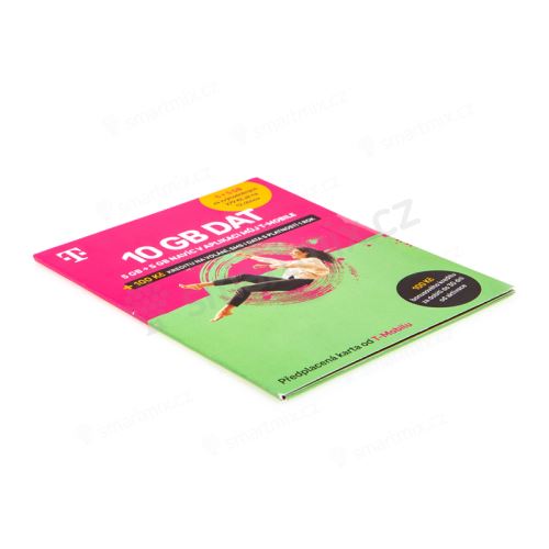 SIM karta T-Mobile Twist - předplacená - 10GB (5GB+5GB) - kredit 100 Kč
