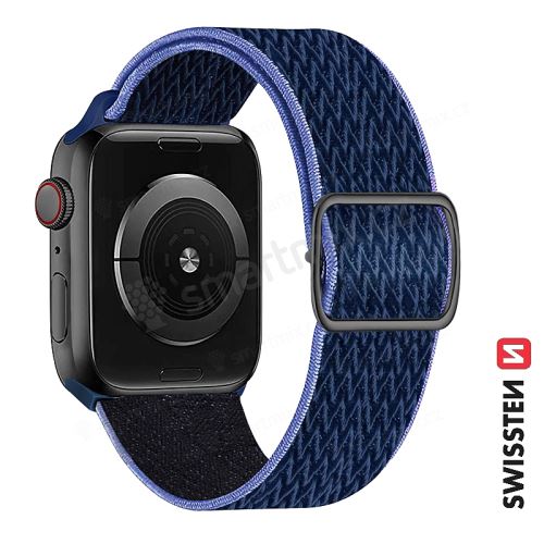 Řemínek SWISSTEN Nylon pro Apple Watch 41mm / 40mm / 38mm - nylonový se sponou