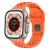 Řemínek pro Apple Watch 46mm / 49mm / 45mm / 44mm - silikonový - pletený - oranžový