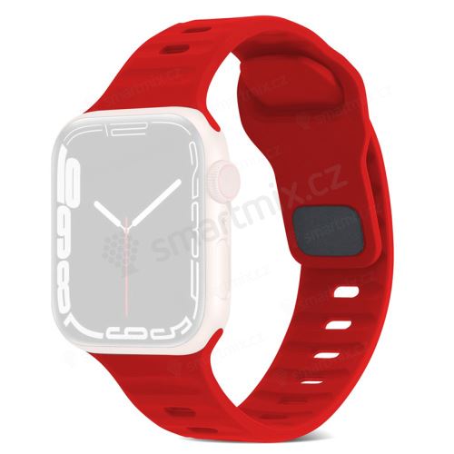 Řemínek pro Apple Watch Ultra 49mm / 45mm / 44mm / 42mm - vroubkovaný - silikonový