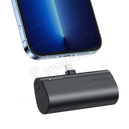 Externí baterie / mini power bank VEGER - 5000 mAh - 20W - černá