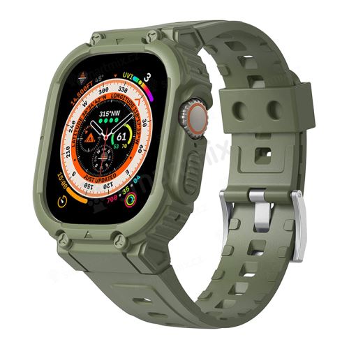 Kryt / pouzdro pro Apple Watch Ultra 49mm - celotělové + řemínek - odolný