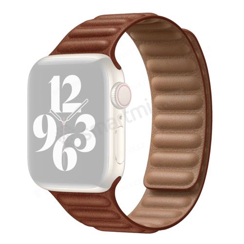 Řemínek pro Apple Watch Ultra 49mm / 45mm / 44mm / 42mm - magnetický - kožený