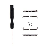 Sada kovových úchytů / spon pro uchycení 24mm řemínku Apple Watch 45mm / 44mm / 42mm - černé Sada kovových úchytů / spon pro uchycení 24mm řemínku Apple Watch 45mm / 44mm / 42mm - černé