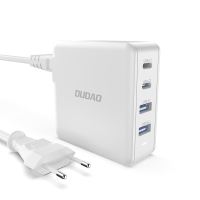 100W EU napájecí adaptér / nabíječka DUDAO - GaN - 2x USB-C PD + 2x USB-A pro Apple iPhone / iPad / MacBook 100W EU napájecí adaptér / nabíječka DUDAO - GaN - 2x USB-C PD + 2x USB-A pro Apple iPhone / iPad / MacBook