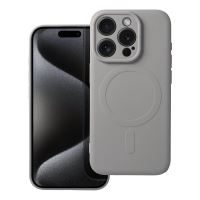 SILIKONOVÉ pouzdro MAG COVER kompatibilní s MagSafe pro IPHONE 15 Pro titanově šedé