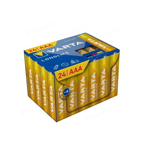 Alkalické baterie VARTA Longlife - nenabíjecí - AAA