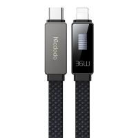 Synchronizační a nabíjecí kabel MCDODO - USB-C / Lightning - 36W - LED displej - 1,2m - černý Synchronizační a nabíjecí kabel MCDODO - USB-C / Lightning - 36W - LED displej - 1,2m - černý