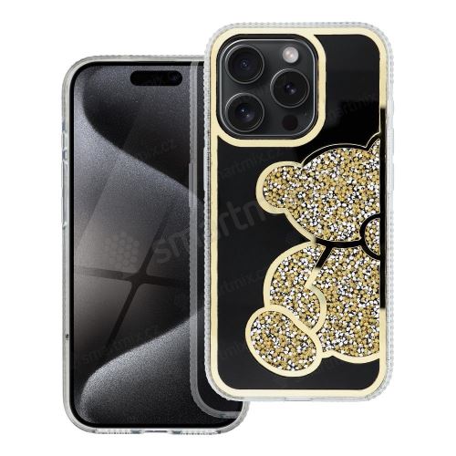 Pouzdro TEDDY BEAR pro IPHONE 12 / 12 PRO zlaté