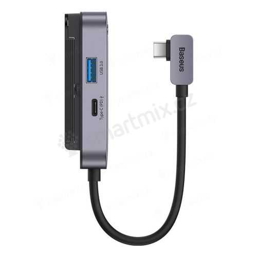 Přepojka / rozbočovač pro Apple iPad s konektorem USB-C - USB-A / USB-C / 3,5mm jack / HDMI - šedá