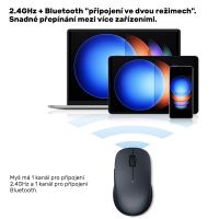 Myš XIAOMI Wireless Mouse 2 - 1200 DPI - USB-A / Bluetooth - béžová (7)