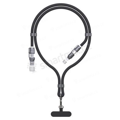 Kabel / šňůrka 4v1 DUDAO L20MAX 4v1 USB-A / USB-C / Lightning PD QC 65W 1,5m