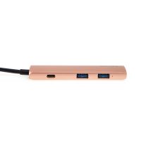 Přepojka / hub EPICO pro Apple MacBook / iPad - USB-C na 2x USB-A + USB-C + HDMI - zlatá (1)