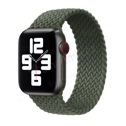 Řemínek pro Apple Watch 44mm Series 4 / 5 / 6 / SE / 42mm 1 / 2 / 3 - bez spony - nylonový - velikost M - světle modrý