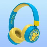 Bezdrátová Bluetooth sluchátka Pokémon Pikachu - USB-C - žlutá / modrá (6)