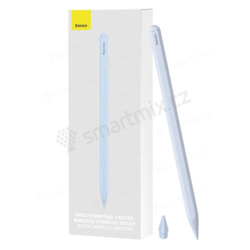 Dotykové pero / stylus BASEUS - aktivní provedení - bezdrátové nabíjení - Pencil kompatibilní - fialové