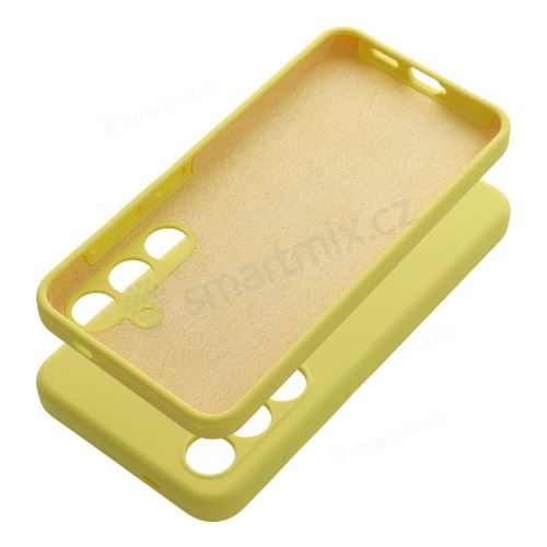 Pouzdro SILICONE 2mm pro MOTOROLA G35 5G lemon