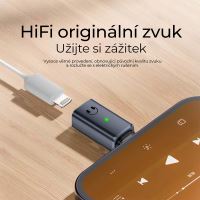 Redukce / adaptér - Lightning samice na USB-C samec - Hi-Fi audio konektor - bílý (1)