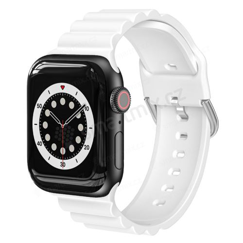 Řemínek pro Apple Watch Ultra 49mm / 45mm / 44mm / 42mm - 3D pruhy - silikonový