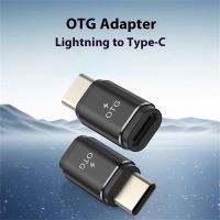Přepojka / redukce Lightning samice na USB-C 3.1 samec - podpora mikrofonu - kovová - černá (5)