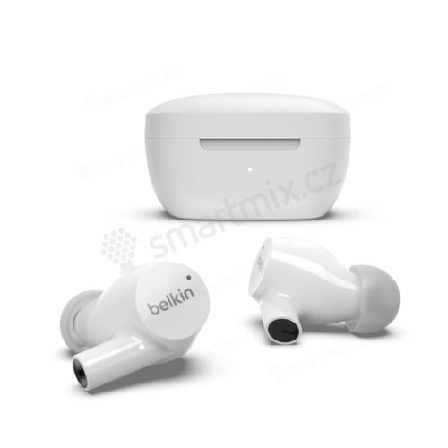 Sluchátka Bluetooth bezdrátová BELKIN Soundform Rise - TWS - Qi nabíjení - špunty - modrá
