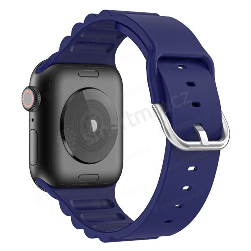Řemínek pro Apple Watch 41mm / 40mm / 38mm - s pruhy - silikonový
