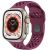 Řemínek pro Apple Watch 46mm / 49mm / 45mm / 44mm - silikonový - pletený - vínový