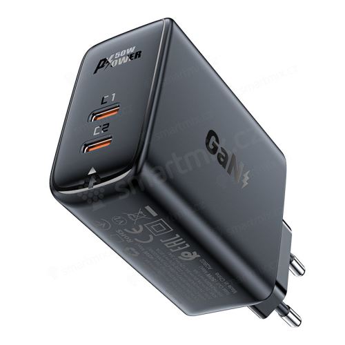 50W EU adaptér / nabíječka GaN ACEFAST - 2x USB-C