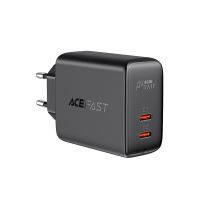 40W EU adaptér / nabíječka ACEFAST - 2x USB-C (20+20W) Power Delivery - černý