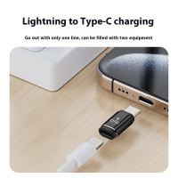 Přepojka / redukce Lightning samice na USB-C 3.1 samec - podpora mikrofonu - kovová - černá (7)