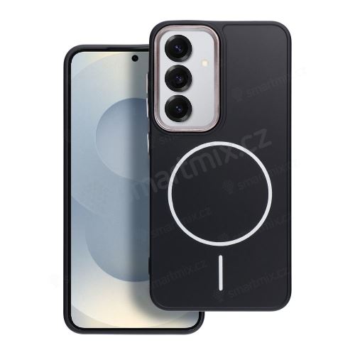 Pouzdro FRAME MAG COVER kompatibilní s MagSafe pro SAMSUNG S25 FE černé