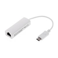 Ethernet USB-C / RJ-45 adaptér - 10/100/1000Mbps - gigabit ethernet - bílá Ethernet USB-C / RJ-45 adaptér - 10/100/1000Mbps - gigabit ethernet - bílá