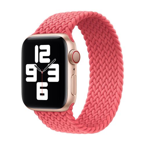 Řemínek pro Apple Watch 44mm Series 4 / 5 / 6 / SE / 42mm 1 / 2 / 3 - bez spony - nylonový - velikost M