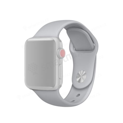 Řemínek pro Apple Watch 44mm Series 4 / 42mm 1 2 3 - velikost S / M - silikonový