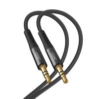 Propojovací audio kabel XO 3,5mm jack - samec / samec 3 pin - 2m - černý (1)