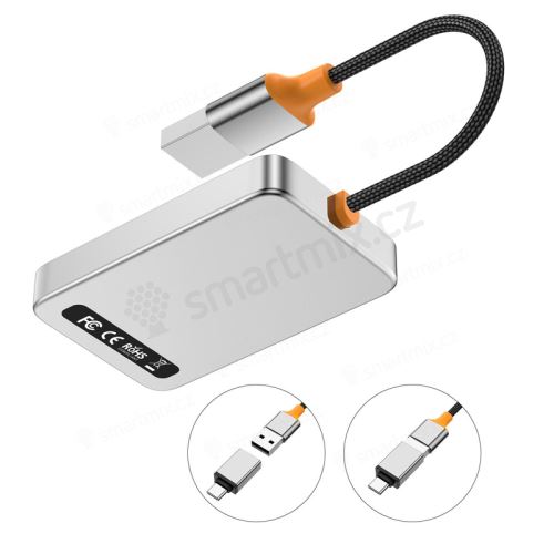 Adaptér pro bezdrátový CarPlay a Android Auto - černý (USB-A + USB-C verze)