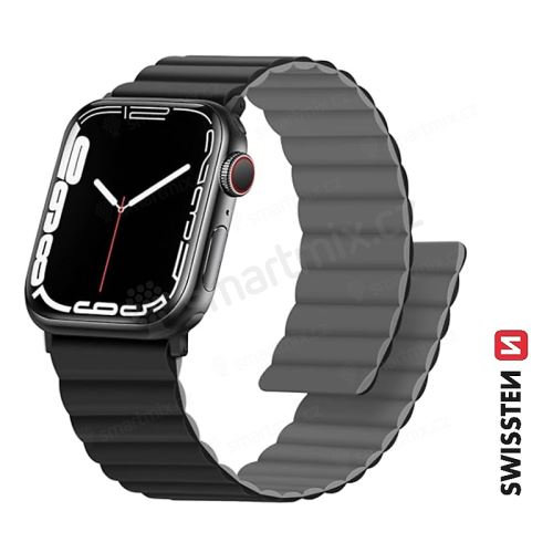 Řemínek SWISSTEN Magnetic pro Apple Watch 41mm / 40mm / 38mm silikonový
